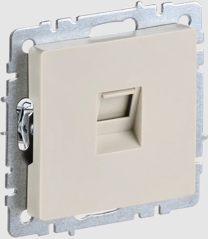 

Розетка компьютерная IEK Brite РК10-БрКр