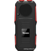 Кнопочный телефон Olmio X02 (черный/красный)