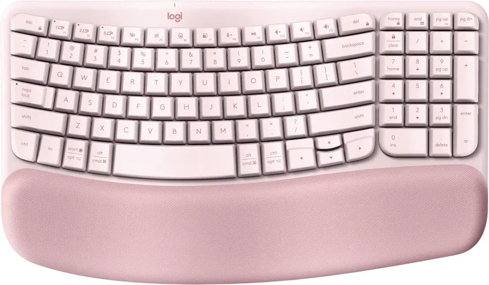 Клавиатура Logitech Wave Keys 920-012281 (розовый, нет кириллицы)
