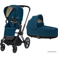 Универсальная коляска Cybex Priam 2020 (mountain blue, рама черная матовая)