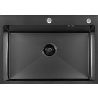 Кухонная мойка ARFEKA ECO AR 700*500 BLACK PVD NANO