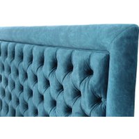 Кровать Krones Афина 160 (велюр темно-бирюзовый)