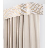 Карниз для штор Legrand Феникс 7см 2.4м 2р с поворотами 58139236 (белый/золотой)