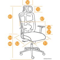 Офисное кресло TetChair Mesh-6 (ткань, черный)