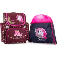 Школьный рюкзак Mike&Mar Melissa (бордовый/розовый)