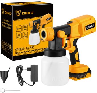Краскораспылитель Deko SGDK20 086-1019 (с 1-им АКБ)