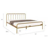 Кровать Askona Corsa 160x200 (Old Gold Mat)