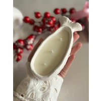 Ароматическая свеча Gentle Art Кашалот Гранатовый биттер (белый, хлопковый фитиль)