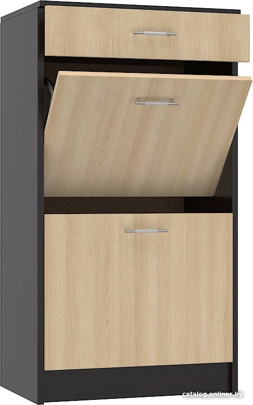 Тумба для обуви МДК Про 1100x600x380 (венге/дуб млечный)