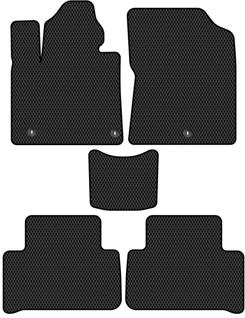 

Комплект ковриков для авто Alicosta Kia Sorento IV (suv 7 мест / MQ4) 2020 - Н.В. (черный, ромб)