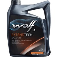 Трансмиссионное масло Wolf ExtendTech 75W-90 GL 5 4л