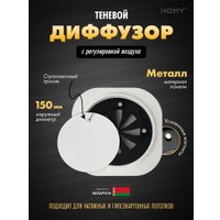 Вентиляционная решетка HOMY AIR круглый A100WR d150 (белая)