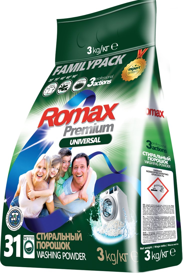 

Стиральный порошок Romax Premium Universal 3 кг