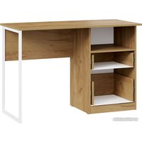 Стол Трия Хилтон тип 1 (дуб крафт золотой/белый матовый)