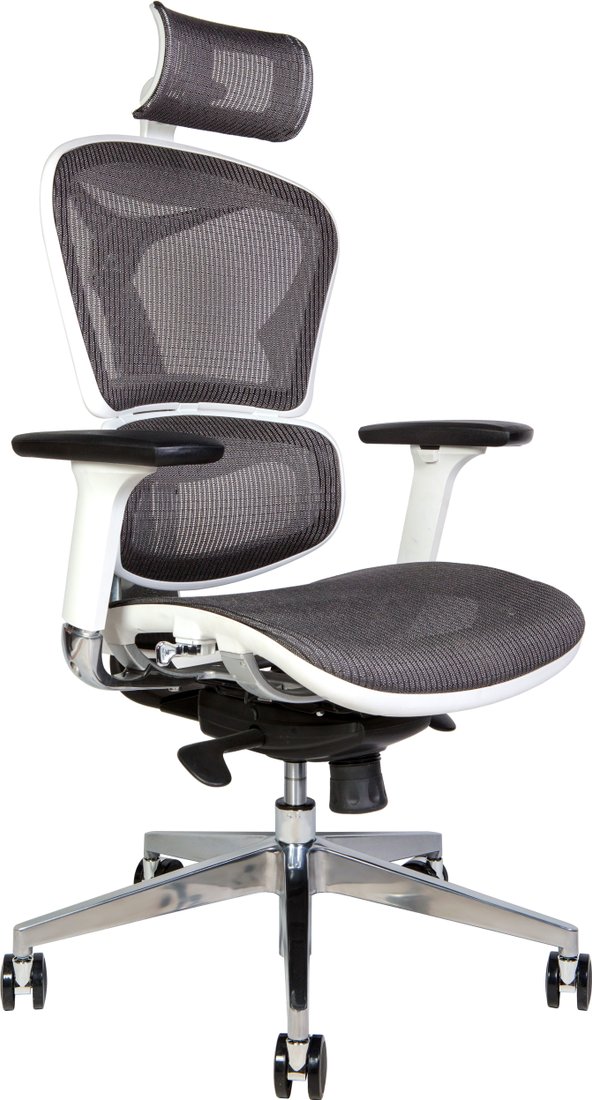 

Офисное кресло Norden Hero White YS-0810H-T(E+E)W (белый/серый)