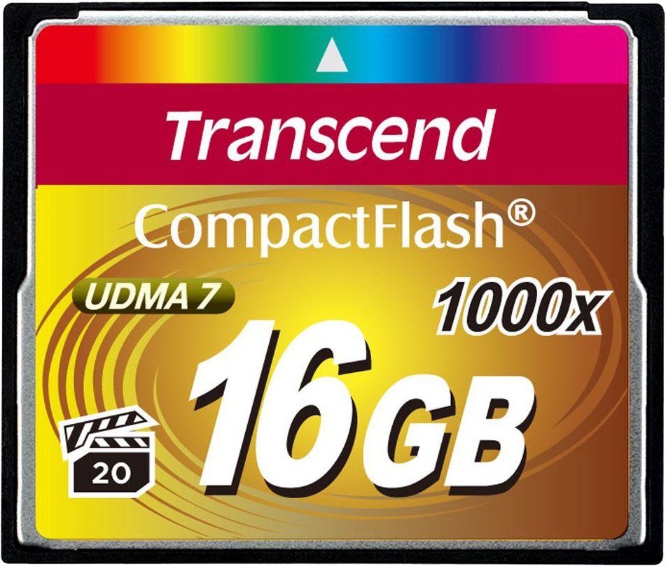 

Карта памяти Transcend 1000x CompactFlash Ultimate 16GB (TS16GCF1000)