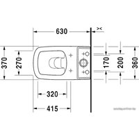 Унитаз напольный Duravit DuraStyle (215509) (без сиденья)