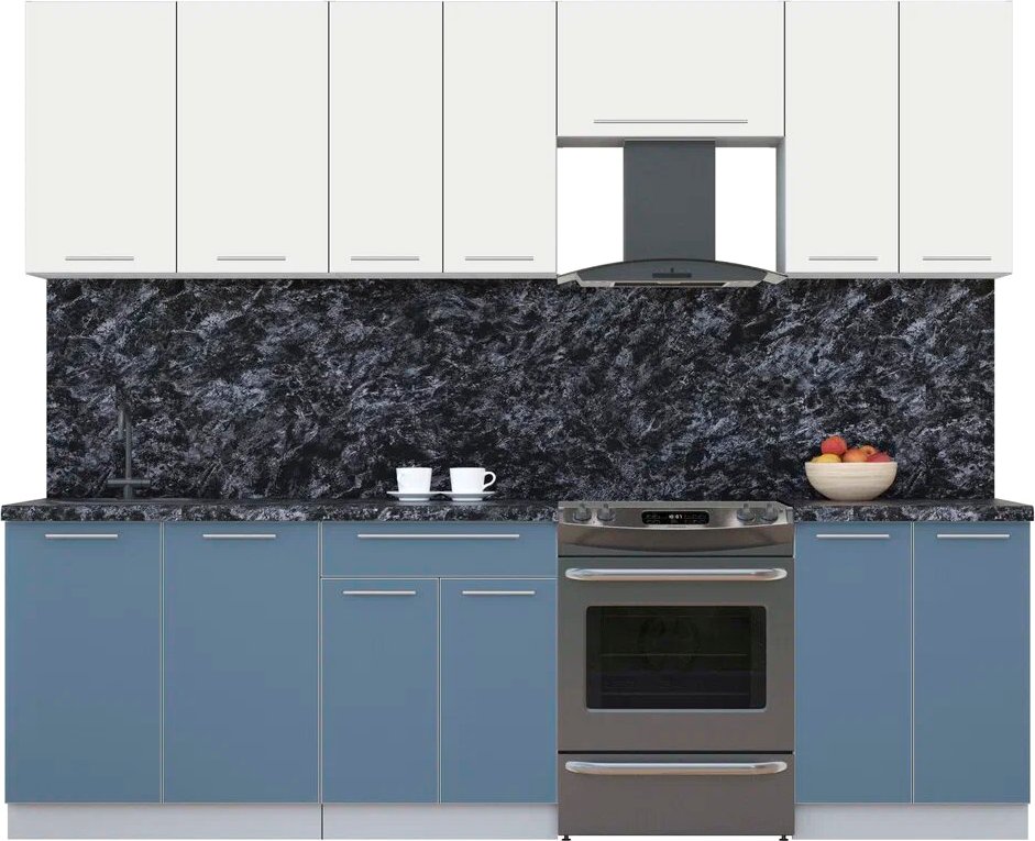 

Кухонный модуль Интерлиния Мила Пластик 2.6 А (зефирный/арктический/кастилло темный)