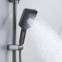 Душевая система  Shevanik S4436T (оружейная сталь)