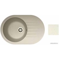 Кухонная мойка БелЭворс Rondo R + смеситель W74004-3 + дозатор L405H (белый) в Лиде