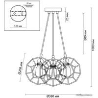 Подвесная люстра Lumion Ervin 3739/3