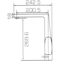 Смеситель Bravat Riffle F772106C