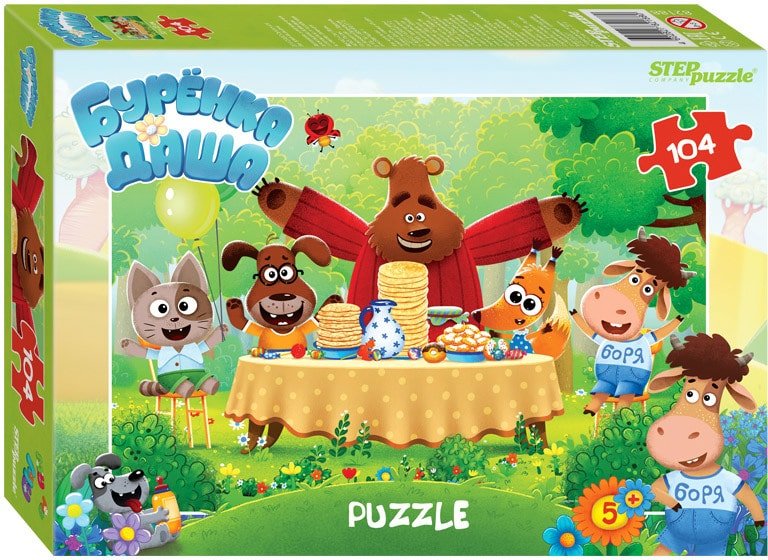 

Пазл Step Puzzle Буренка Даша 82188 (104 эл)