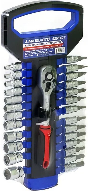 

Набор трещотка с головками и битами Маяк авто 5251427 (27 предметов)