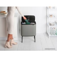 Система сортировки мусора Brabantia Bo Touch Bin 11+23 л (минерально-серый)