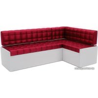 Угловой диван Мебель-АРС Ганновер правый 208x82x133 (бархат красный Star Velvet 3 Dark Red)