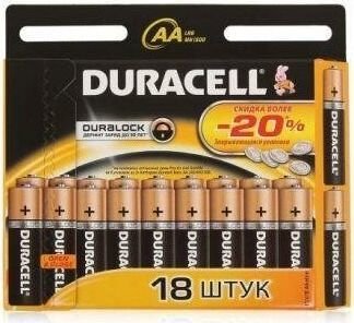 

Батарейка DURACELL Basic LR03 18 шт