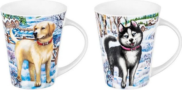 

Набор кружек Elan Gallery Хаски и Лабрадор 880237