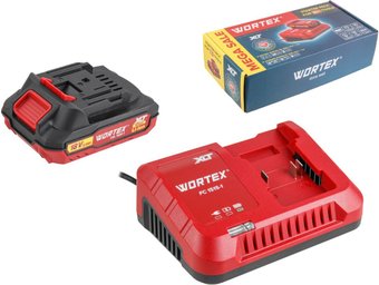 Аккумулятор с зарядным устройством Wortex 2329017 (18В/2 Ah + 18В)