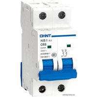 Выключатель автоматический Chint NB1-63 2P 63A 6кА х-ка C (DB) (R) 179668 в Пинске