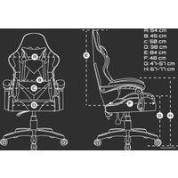 Игровое (геймерское) кресло Fury Avenger L NFF-1711