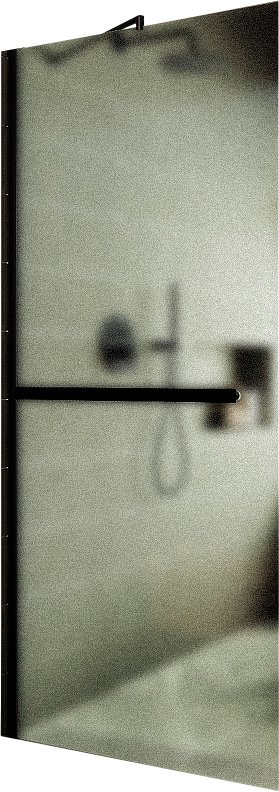 

Душевая стенка MaybahGlass 109x195 MGD-713-6ш (сатин стекло/черный)