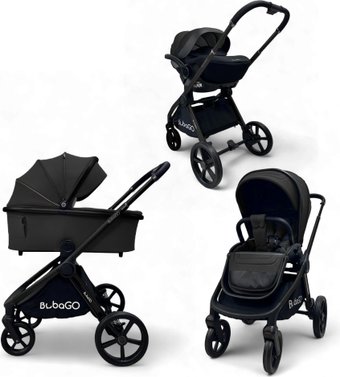 Универсальная коляска Bubago Gaudi (3 в 1, черный)