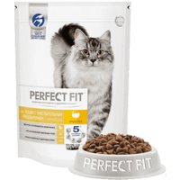 Сухой корм для кошек Perfect Fit Для взрослых кошек с чувствительным пищеварением. Индейка (650г)