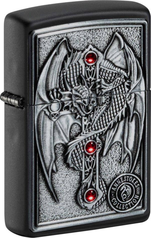 Зажигалка Zippo Winged Dragon Cross 49755