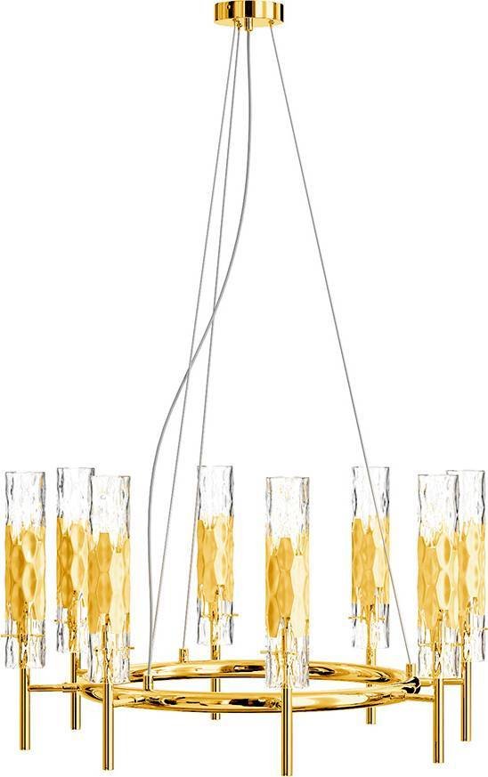 

Подвесная люстра Crystal Lux Primavera Sp8 Gold