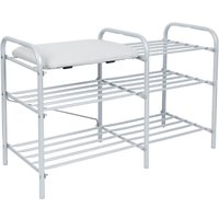 Полка для обуви Nika ЭТЛ3-1/МС (светло-серый/матовый серый)