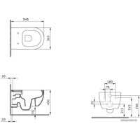Унитаз подвесной Bocchi 1416-001+A0336+AM101/1120 (белый) в Лиде