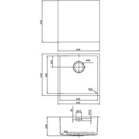 Кухонная мойка IDDIS Edifice EDI44S0i77