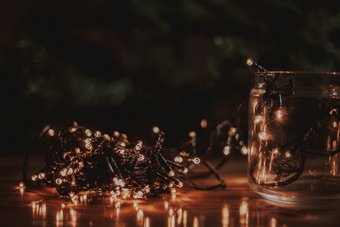 Светодиодная гирлянда Огоньки Диод 003 50 LED 5 м (желтый)