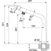 Смеситель Franke Icon 115.0625.187 (черный матовый)