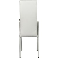 Стул ВВР Оскар (белый/белый, экокожа)