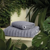 Полотенце Verossa Wave&pixels 70x140 (графит/белый)