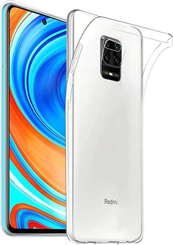Чехол для телефона KST для Xiaomi Redmi Note 9S/9 Pro (прозрачный)
