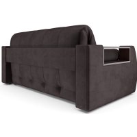 Диван Мебель-АРС Аккордеон Барон №3 ППУ 155x200 (бархат шоколадный Star Velvet 60 Coffee)