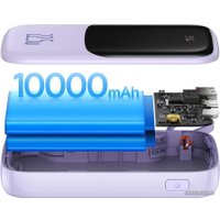 Внешний аккумулятор Baseus Qpow Pro Digital Display Fast Charge 10000mAh (сиреневый)